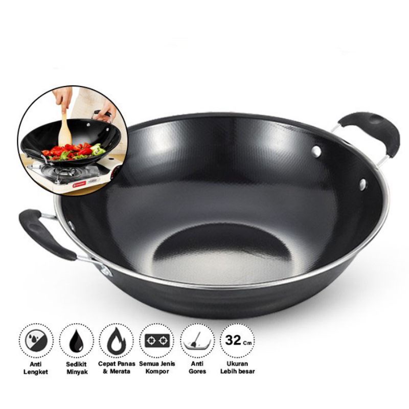 Wajan penggorengan enamel