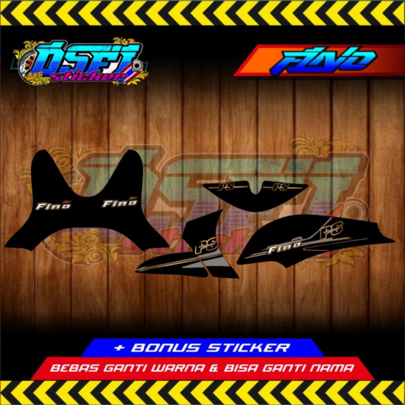 striping fino karbu transparan fashion