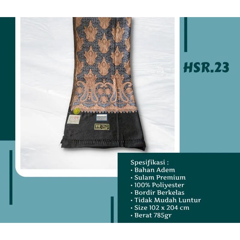 SORBAN KASMIRI MERAH HITAM ORIGINAL SULAM RAJUT