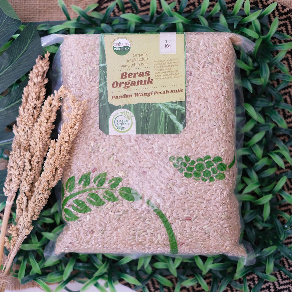 

Lingkar Organik Beras Organik Pandan Wangi Pecah Kulit Brown Rice Beras Coklat 1 kg 1kg