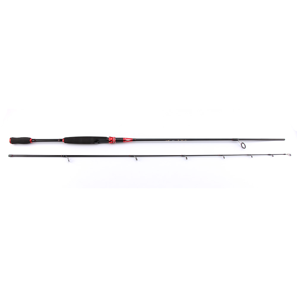 Kabinwang Joran Pancing Carbon Fiber 2 Segments 2.1M - MERAH