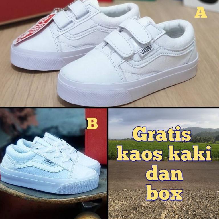 HOT Product SEPATU VANS ANAK FULL PUTIH LAKI-LAKI DAN PEREMPUAN °•.¸¸.•°`