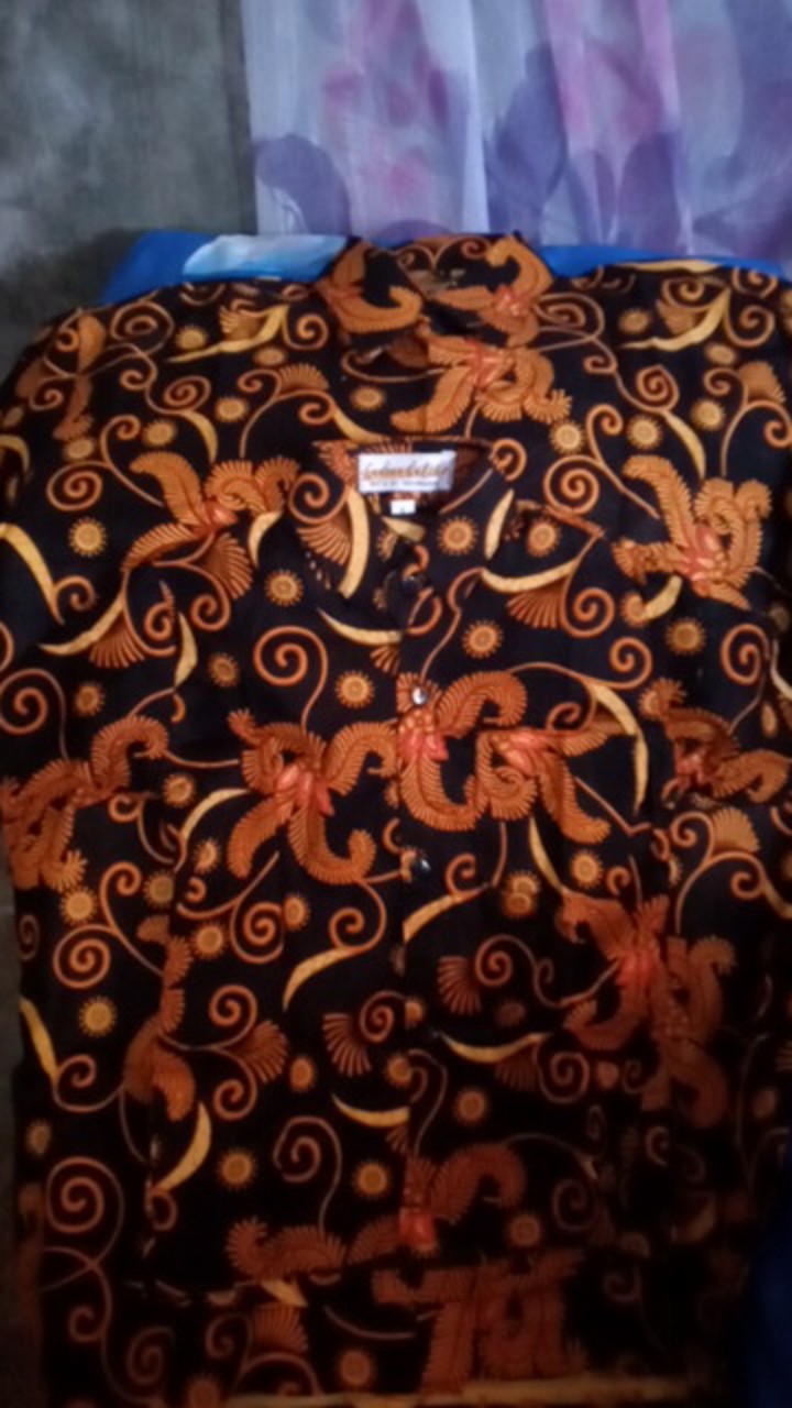 Couple Batik Ayah Anak Motif Sogan Salju Size Anak Terlengkap || Kemeja Lengan Panjang