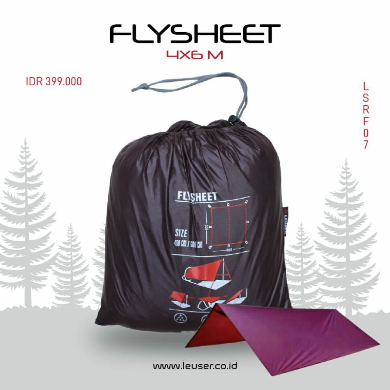 FLY SHEET LEUSER 4x6 M