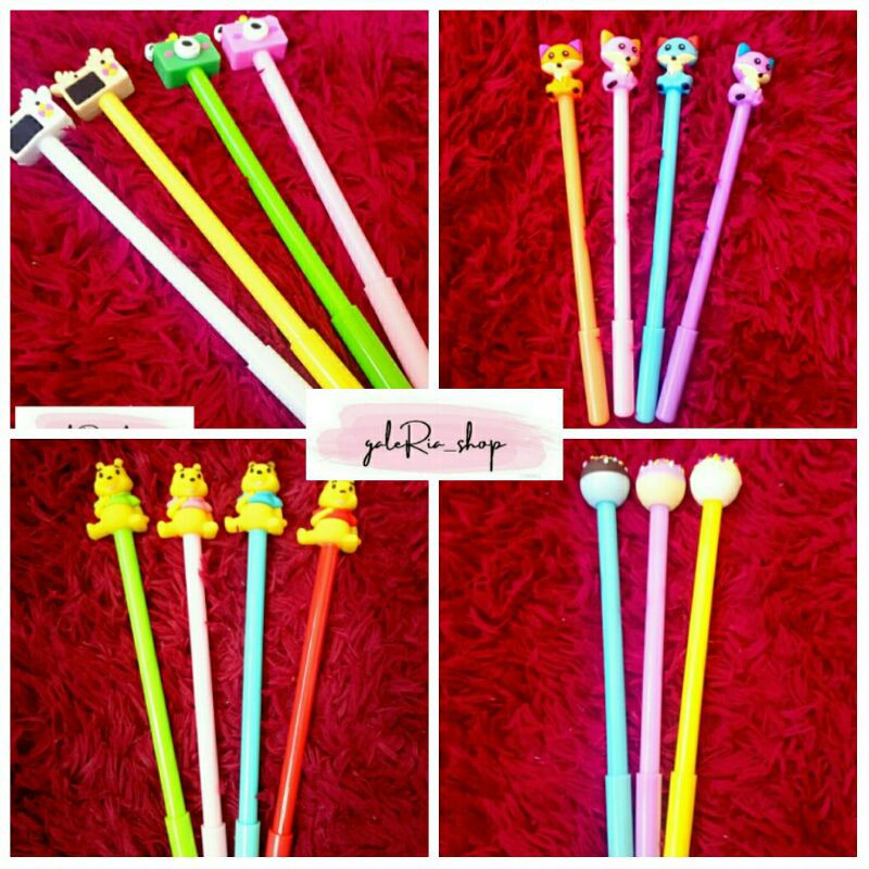 

3 PCS PULPEN KARAKTER / PULPEN GEL KARAKTER MURAH galeRia_shop