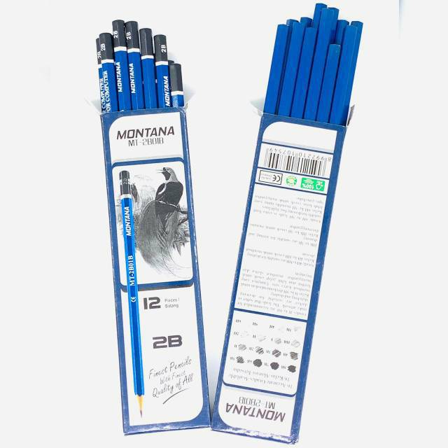 

(1 PACK) JUAL PENSIL MURAH LUSIN 2B Pensil Montana MT-2B01B