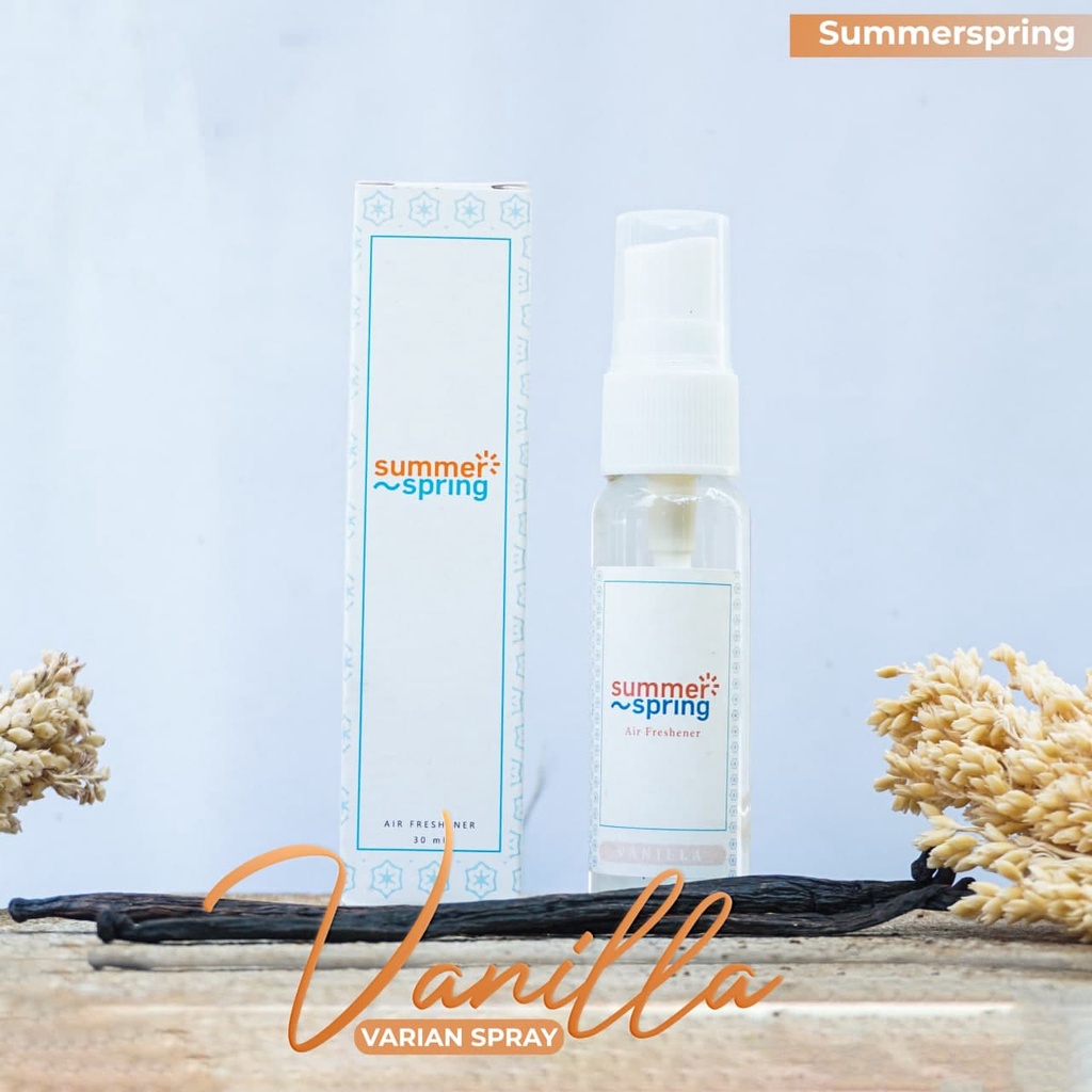 Parfum Mobil Pengharum Ruangan Pewangi Kamar Tidur Harum Summer Spring | Spray | Aroma Vanilla