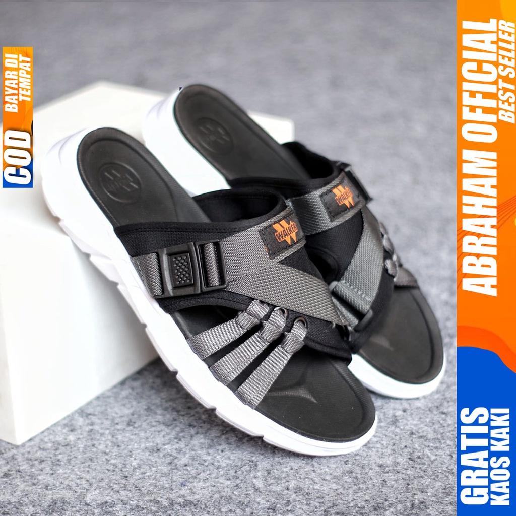 Sandal Casual Pria Sandal Slide Pria Sendal Selop Cowok Fashion Terbaru Keren