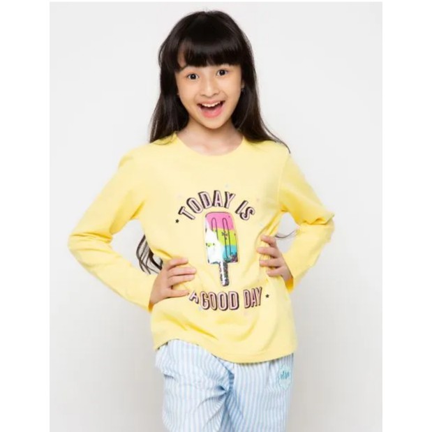Kaos Nevada Junior Original Anak cewek ukuran 15-16Y kaos lengan panjang nevada junior