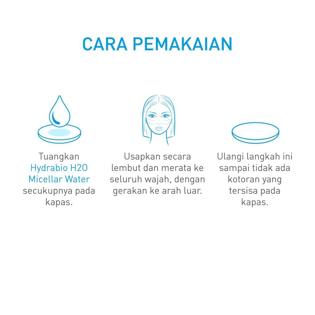 BIODERMA Hydrabio H20 Micellar Water untuk Kulit Dehidrasi atau Kering dan Sensitif 100ml