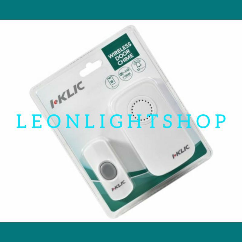 ACE HARDWARE I-KLIC BEL PINTU RUMAH NIRKABEL/WIRELESS DOORBELL/BEL RUMAH WIRELESS/SINGLE TOMBOL