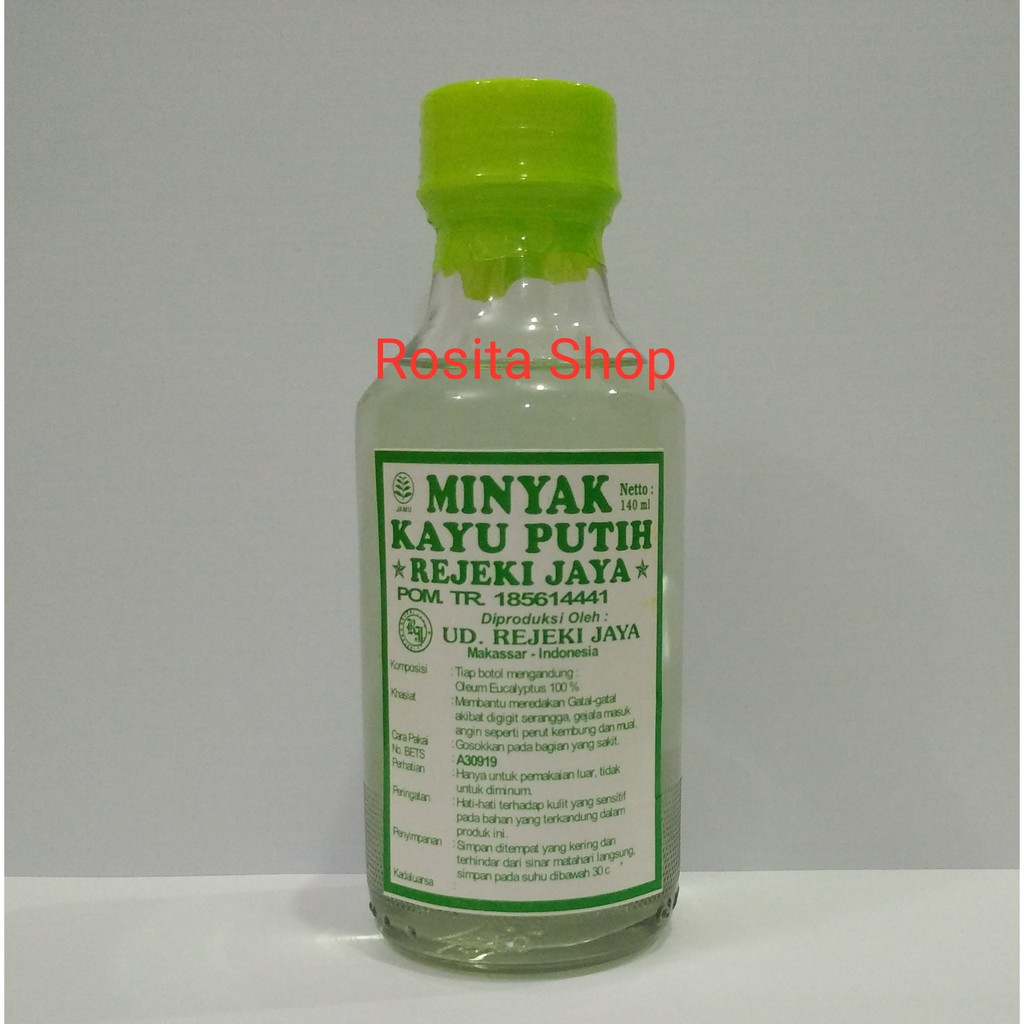 Minyak Kayu Putih Rejeki Jaya 140ml Segel Hijau Shopee Indonesia