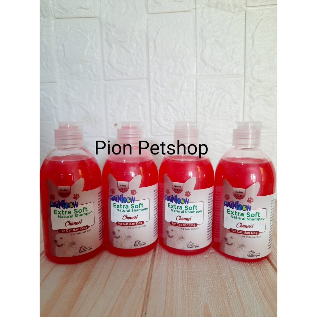 Rainbow Extra Soft Natural Shampo 250ml For Cat and Dog Tutup Ulir