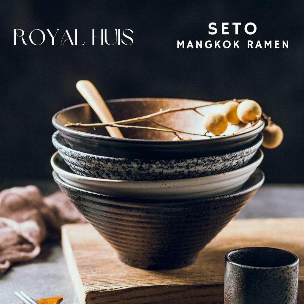 Mangkuk Keramik Ramen Jepang Galaxy Collection / Mangkuk Ramen Aestetik / Ceramic Ramen Bowl / Mangk