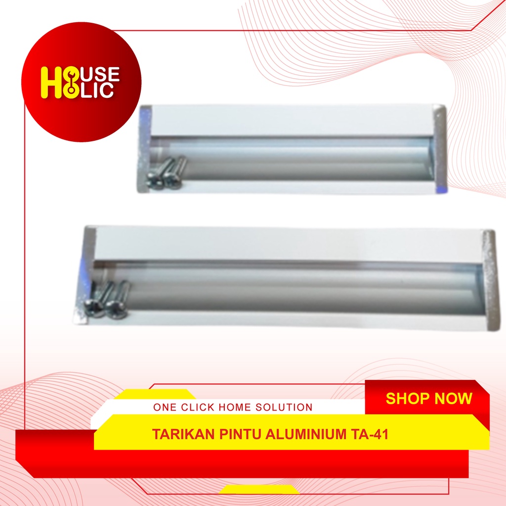 Handle Tanam TA-41 Tarikan Aluminium Kom Pintu Sliding Tarikan Laci