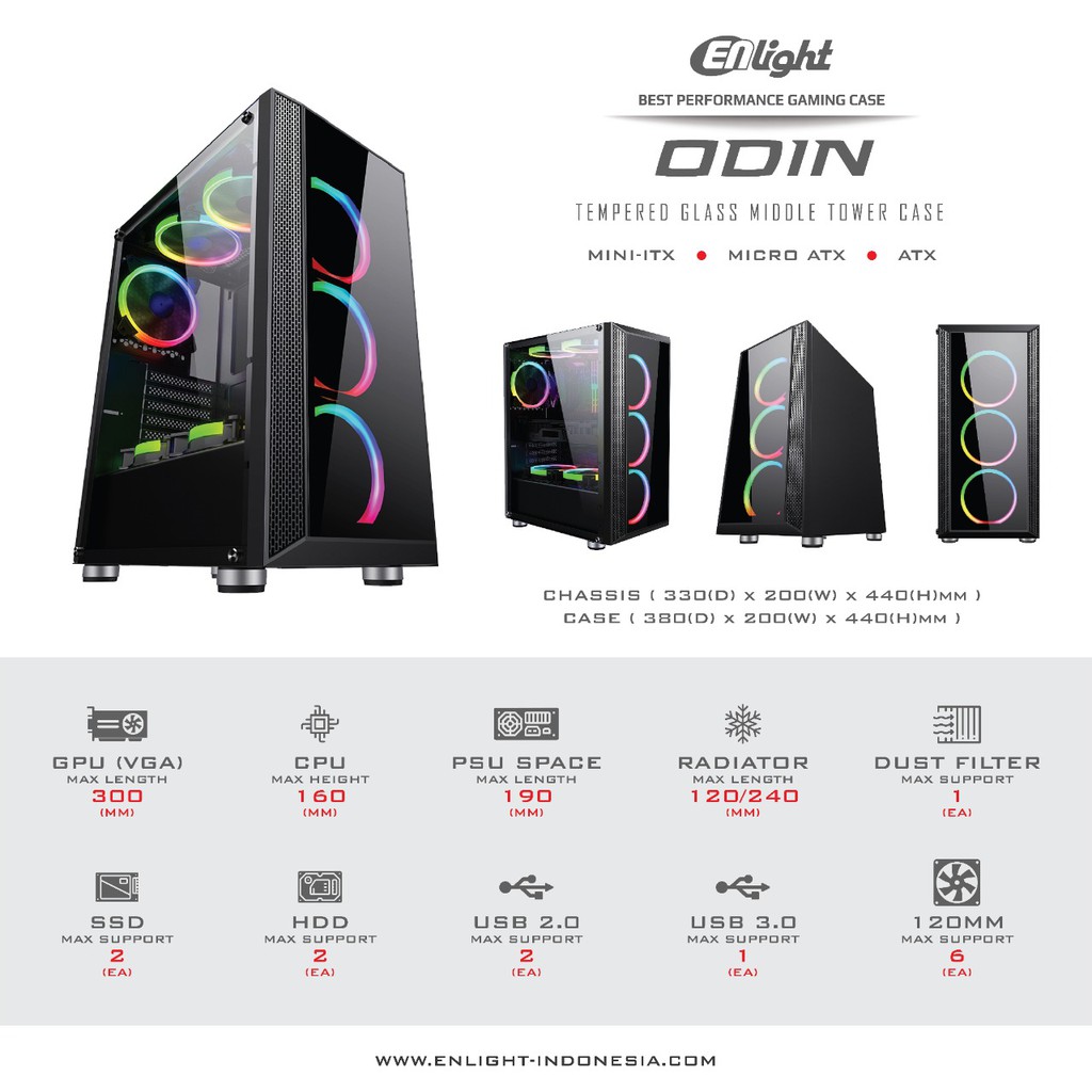 Casing Gaming Enlight ODIN