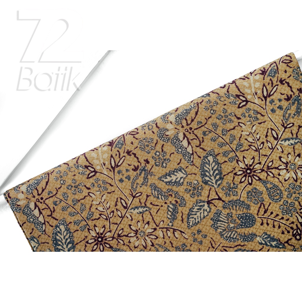 KAIN BATIK PREMIUM Dobby Motif Kupu Kembang Warna Cream Krem Crem Kream Putih Tulang 729934 Cap 72 Jarik Jarit Samping Kebat Panjang Batik Dobby Modern Premium Bahan Seragam Batik Pernikahan Kantor Keluarga Murah Kamen Jadi Batik Bali Lembaran
