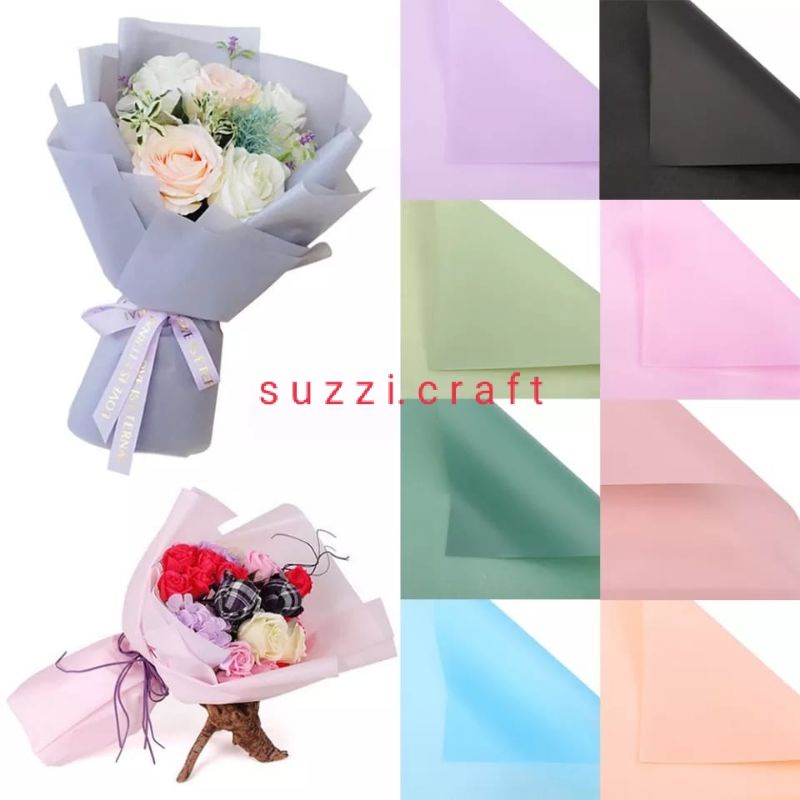 ECER kertas buket korean paper flower kertas buket cellophane