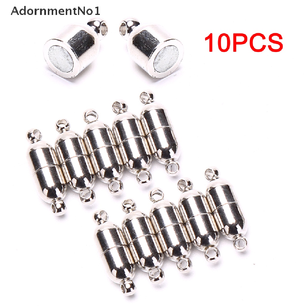 (AdornmentNo1) 10pcs Gesper Magnetik 6x18mm Untuk Membuat Perhiasan Kalung / Gelang DIY