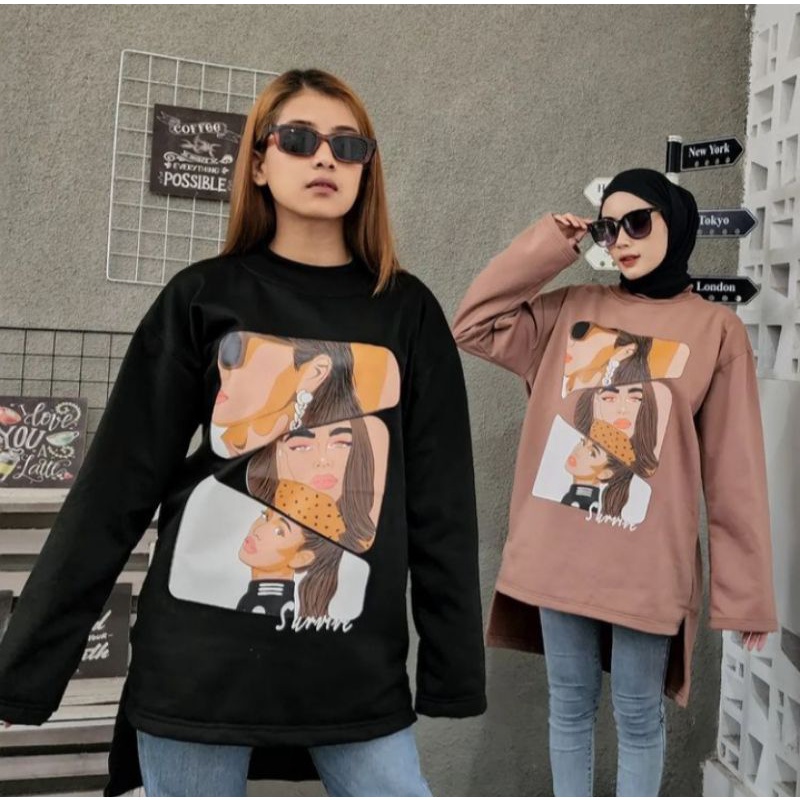 Sweater Wanita SURVIVE WOMAN TUNIK SWEATER