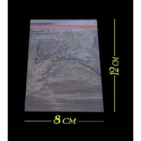 

1 Pack Klip 8 x 12 ISI 100 Lembar - Plastik Bening Klip 12 x 8 - Plastik Obat Kancing