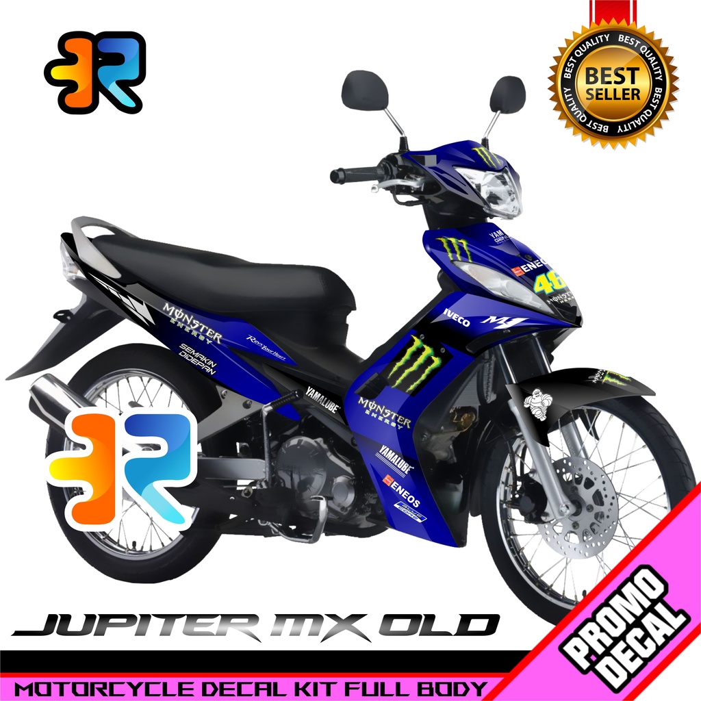 Decal Motor Jupiter Mx Old Desain Monster Energy Sticker Decal Full Body