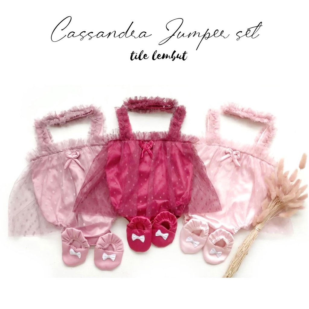 CASSANDRA /AIKO / BRIELLE JUMPER Baju Setelan Dress Rok Bunga Bandana Sepatu Pergi Lucu Fashion Anak Bayi Perempuan Cewek Terlaris Murah-Maroon Cassandra