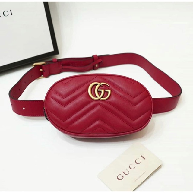 Tas gucci belt bag original leather
