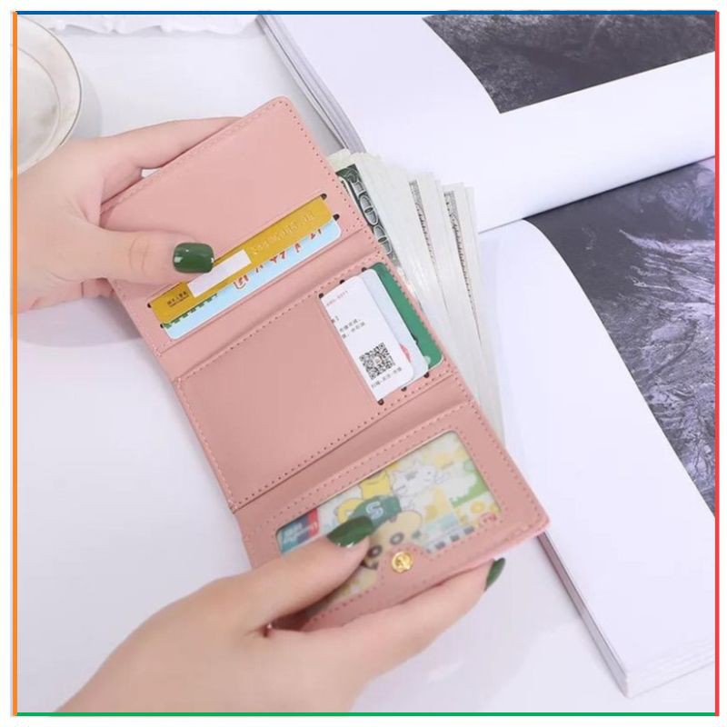 OMSB DOMPET WANITA 2688 BEAR / DOMPET LIPAT MINI MOTIF / DOMPET IMPOR / DOMPET MURAH / DOMPET CEWEK