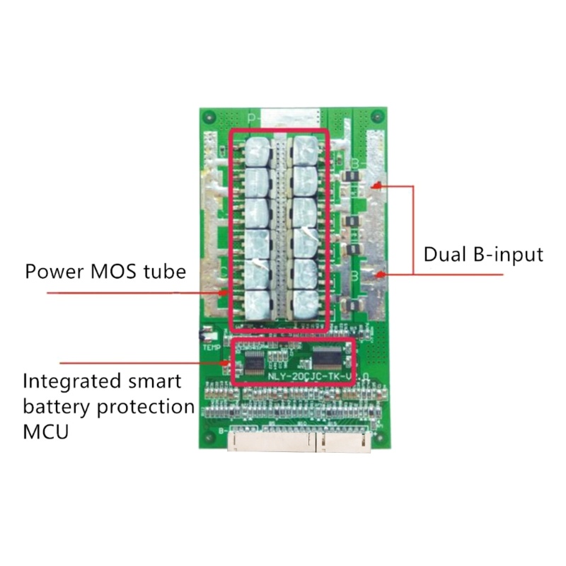 Btsg for Protection Board 16S 60V 45A Li-ion Cell Untuk Perlindungan BMS