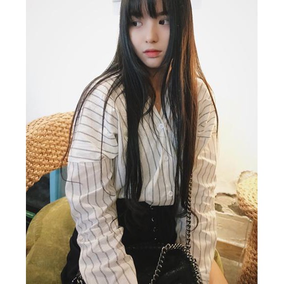 BARANG MURAH KEMEJA KOREA KOTAK ATASAN WANITA PAKAIAN BLOUSE SCHOOL UNIK DRESS BAJU