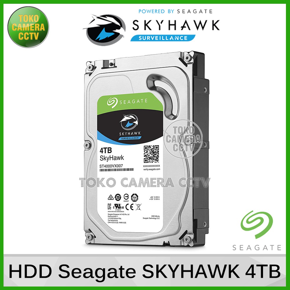 Hard Disk Seagate Skyhawk 4TB Khusus CCTV / Harddisk Seagate Skyhawk 4 Terra