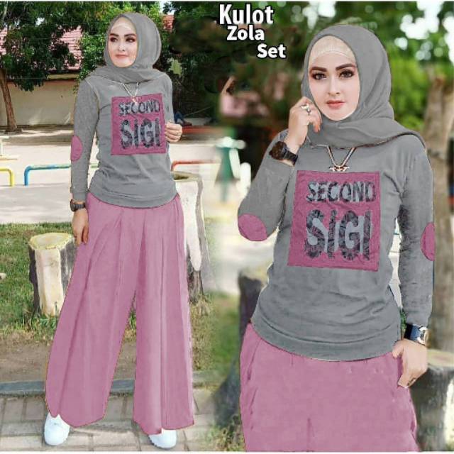 Set Celana Kulot Kireina CP Kulot Set Raswati Setelan Set Celana Kulot Kireina CP Kulot Set Raswati Setelan