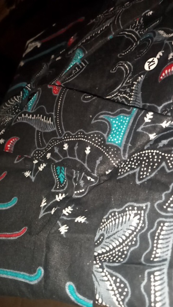New Atasan Batik Pria Lengan Panjang Kenongo Hem Padi Pekalongan M L Xl Xxl