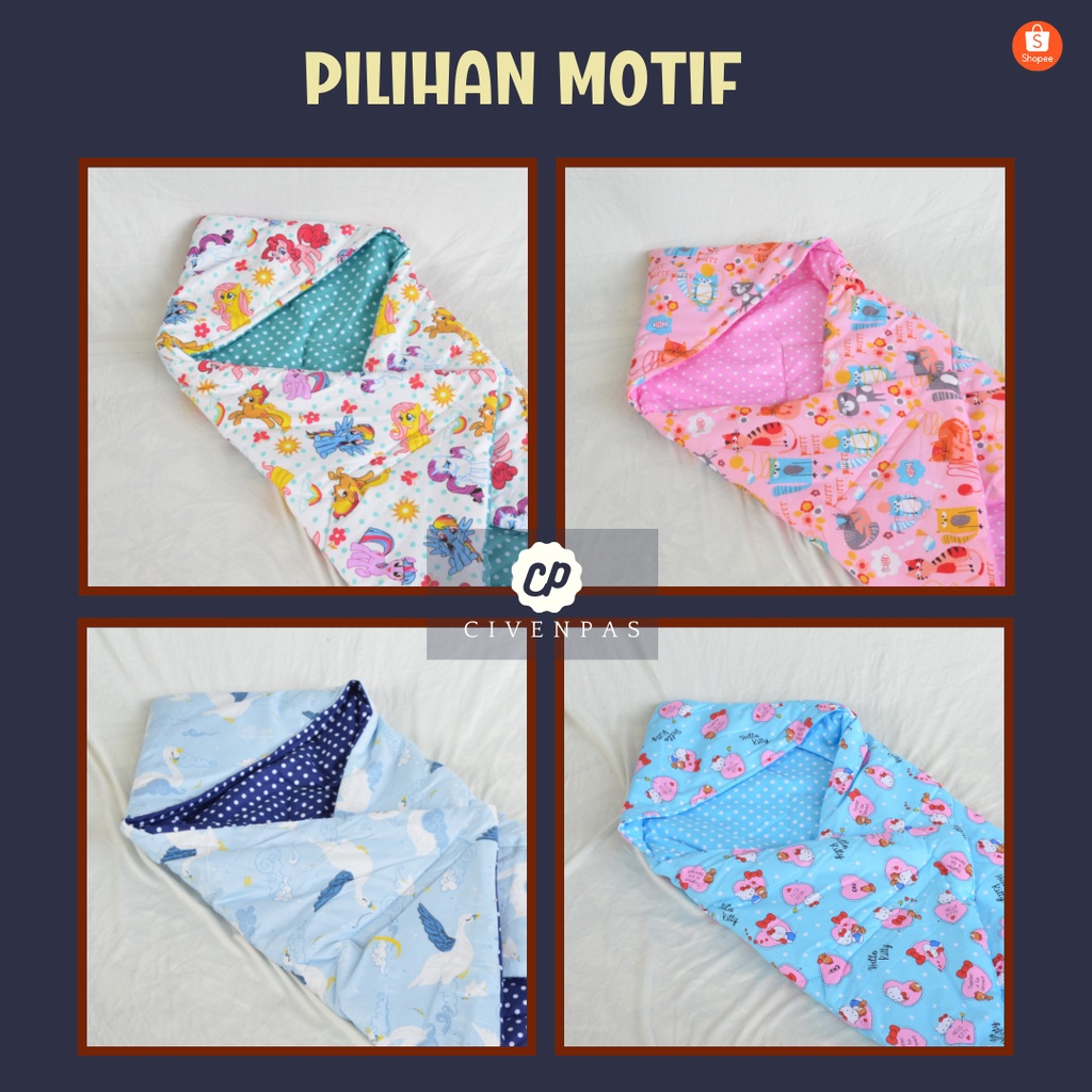 Selimut topi bayi - baby blanket - hoodie blanket baby / kado lahiran bayi UKURAN PREMIUM JUMBO