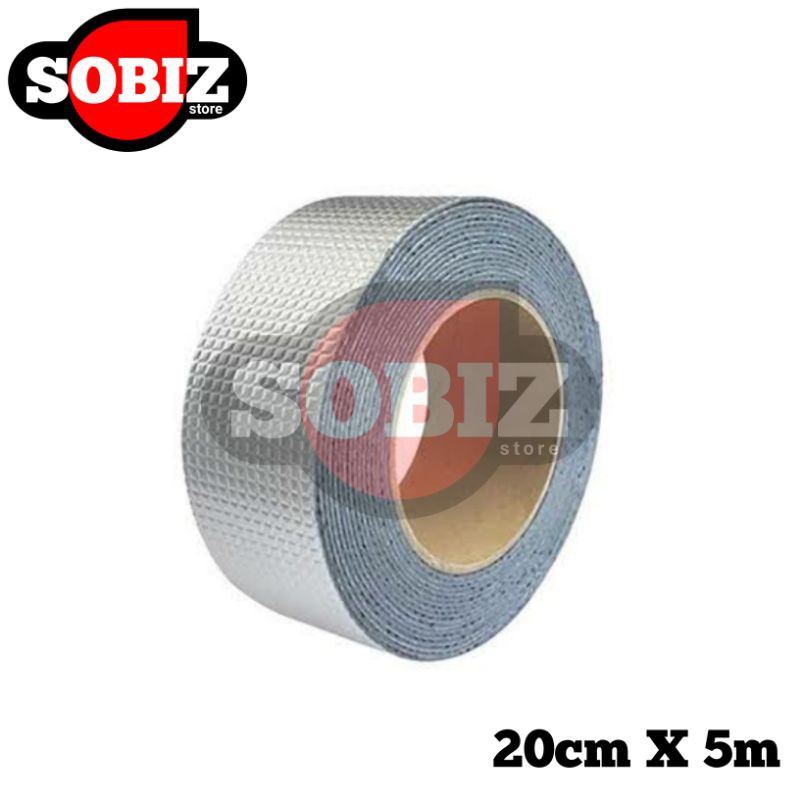 Lakban Anti Bocor Aluminium Foil Waterproof Tape 20cm X 5m