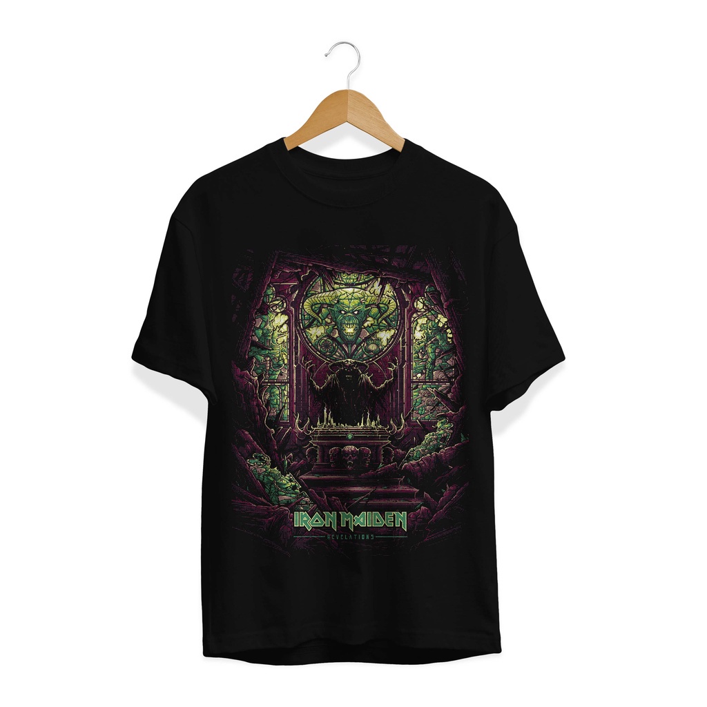KAOS MUSIK IRON MAIDEN OAKLAND ARENA PLASTISOL PREMIUM