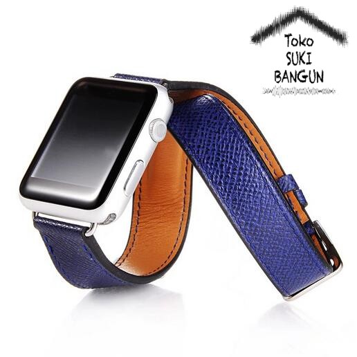 Strap Apple Watch Series Ultra 8 7 6 5 4 3 2 1 49mm 45mm 44mm 42mm TALI JAM NEW MODEL DOUBLE TOUR Leather