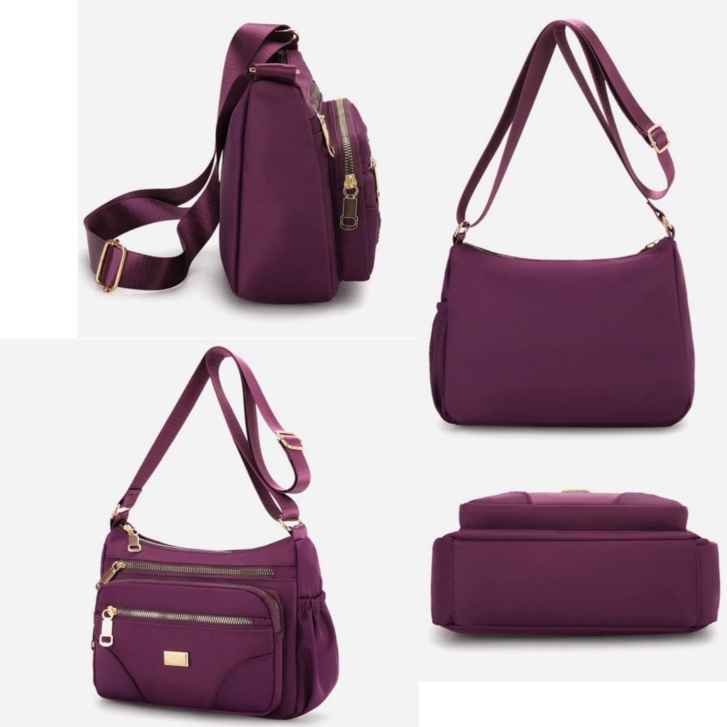 TAS SELEMPANG WANITA 4 RESLETING IMPORT LAMINA SLINGBAG CEWEK FASHION KEKINIAN KOREA REMAJA BATAM PREMIUM ORI BESAR MURAH