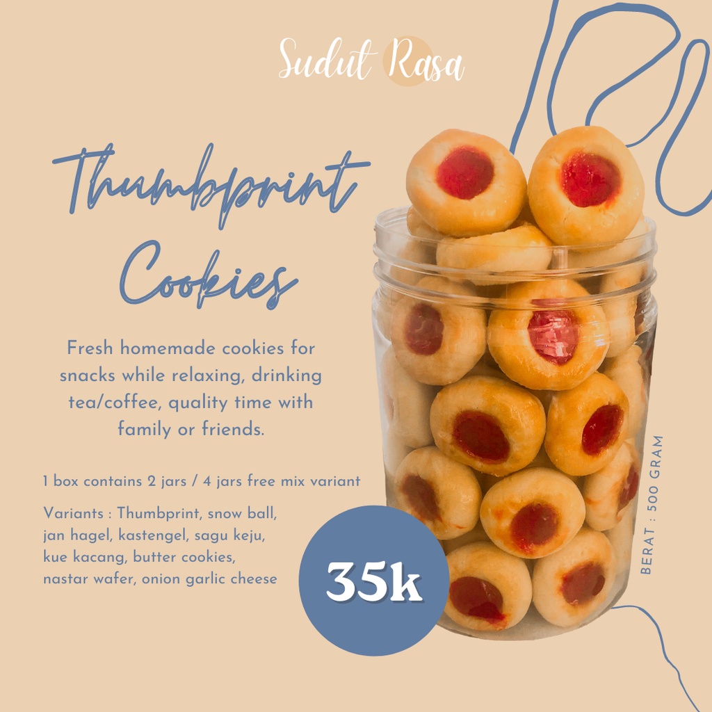 

Thumbprint Cookies | KUE KERING MURAH