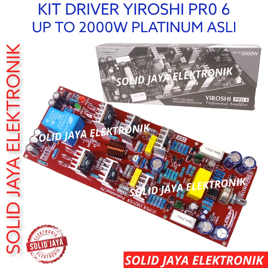 KIT DRIVER POWER YIROSHI PRO 6 TEF SYSTEM UP TO 2000W DRIVER POWER AMPLIFIER AMPLI SOUND SYSTEM LAPANGAN OUTDOOR PRO6 PRO-6 DRIVER YIROSHI 6 PRO AUDIO PROFESIONAL PRO6 PRO 6 PLATINUM ASLI ORI ORIGINAL