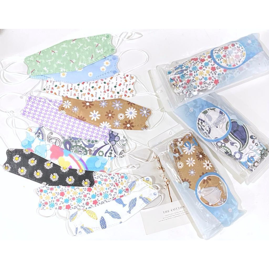 MASKER KF94 WARNA TALI WARNA 4 PLY 10pcs STANDART KOREA / MASKER KF94 PREMIUM 10PCS