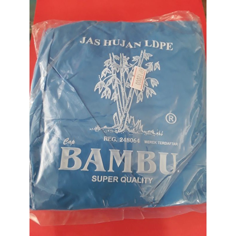 Jas Hujan Plastik Bambu
