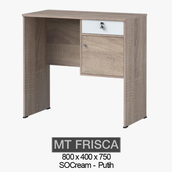 Olympic MT Frisca Meja Kayu Kerja Kantor Tulis Kasir Belajar Kios Laci Kunci Kecil Tanggung