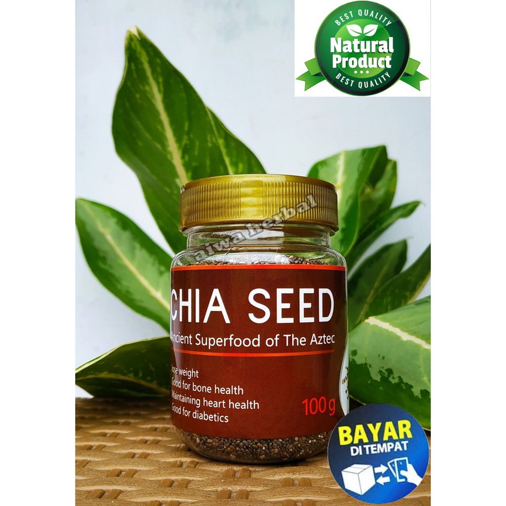 

Chia Seeds Original 100gr Organic Ancient Superfood of The Aztec