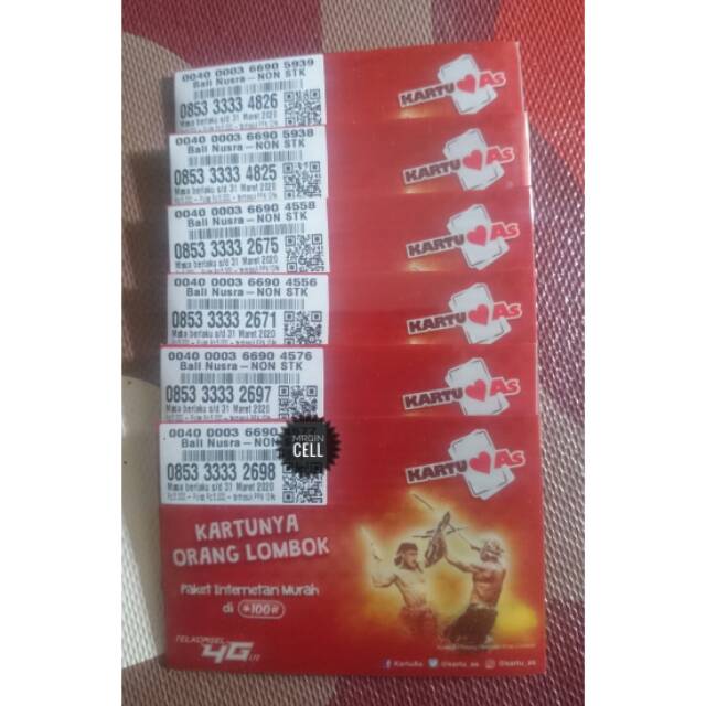 Nomor cantik telkomsel as panca 33333