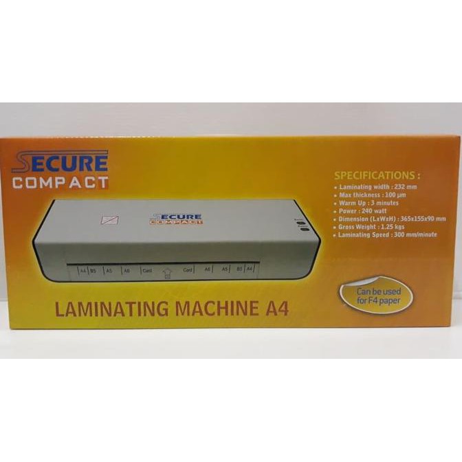

Termurah Mesin Laminating A4 Secure Compact Offic