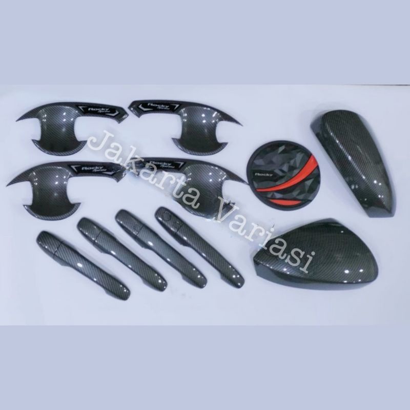 Paket Outer Handle Rocky Tank Cover Cover Spion Rocky Carbon