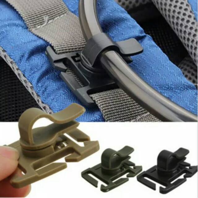 Buckle klip jepit selang waterbladder tas kantung air hidrasi