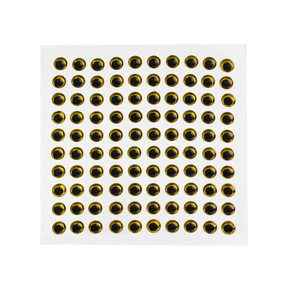 [Jianxin] 100pcs Mata Ikan 3d Holografik Ukuran 3-9mm